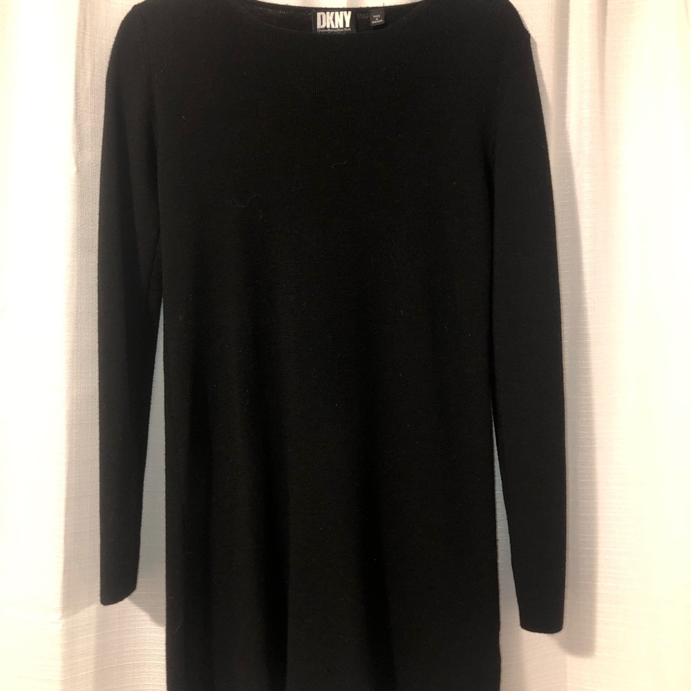 DKNY 100% will black dress